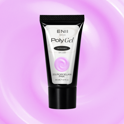 Polygel Ceramic 23 Porcelan Pink - polygel v tubě, 30 ml