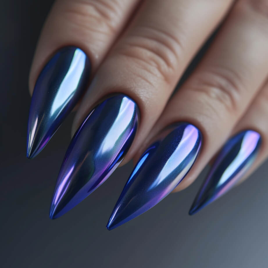 Tmavý-modrý-chrome-aurora